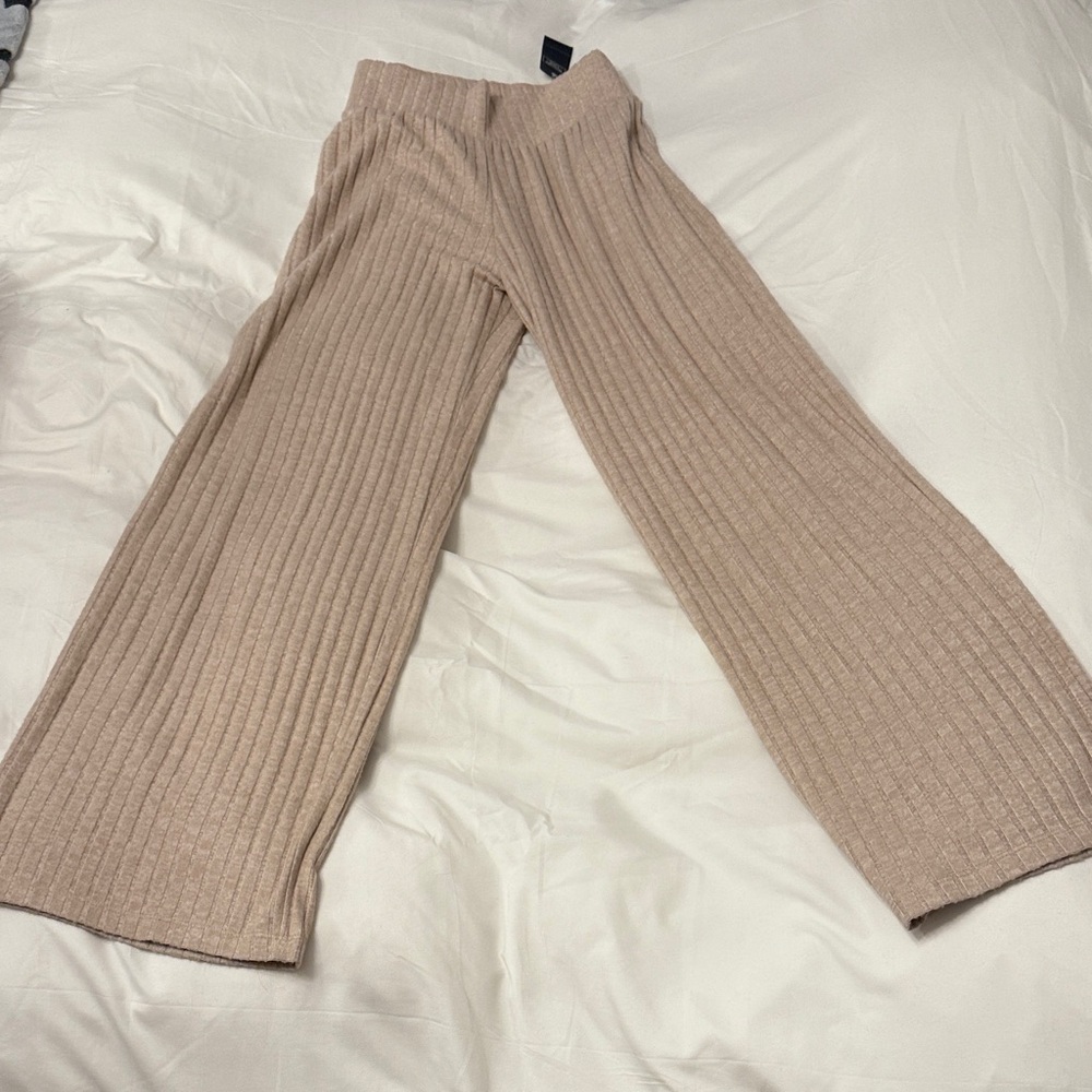 Cozy Ribbed Knit Woolly Pants